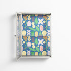 Shapes Blue - Wall Cabinet - Lydia Greaves - Chalk - Clear glass