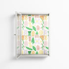Shapes Cream - Wall Cabinet - Lydia Greaves - Chalk - Clear glass