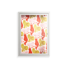 Cats - Wall Cabinet - Lydia Greaves - Chalk - Clear glass