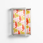 Cats - Wall Cabinet - Lydia Greaves - Chalk - Clear glass