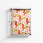 Cats - Wall Cabinet - Lydia Greaves - Chalk - Clear glass