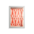 Lobsters - Wall Cabinet - Lydia Greaves - Chalk - Clear glass