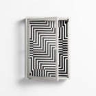 Rectangle In Rectangle - Wall Cabinet - Guido De Boer - Chalk - Clear glass