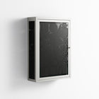 Black Flower - Wall Cabinet - Konrad Blaszczyk - Chalk - Overlay Glass