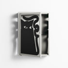 Black Cat - Wall Cabinet - Konrad Blaszczyk - Chalk - Overlay Glass