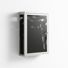 Black Cat - Wall Cabinet - Konrad Blaszczyk - Chalk - Overlay Glass