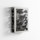 Black Birds - Wall Cabinet - Konrad Blaszczyk - Chalk - Overlay Glass