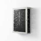 Black Potted Plant - Wall Cabinet - Konrad Blaszczyk - Chalk - Overlay Glass