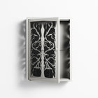Black Potted Plant - Wall Cabinet - Konrad Blaszczyk - Chalk - Overlay Glass