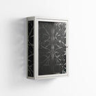 Black Potted Plant - Wall Cabinet - Konrad Blaszczyk - Chalk - Overlay Glass