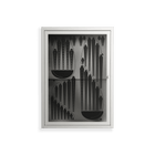 Black Fern - Wall Cabinet - Konrad Blaszczyk - Chalk - Overlay Glass