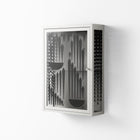 Black Fern - Wall Cabinet - Konrad Blaszczyk - Chalk - Overlay Glass