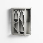 Black Fern - Wall Cabinet - Konrad Blaszczyk - Chalk - Overlay Glass