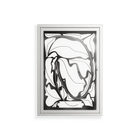 White Potted Plant - Wall Cabinet - Konrad Blaszczyk - Chalk - Overlay Glass