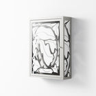 White Potted Plant - Wall Cabinet - Konrad Blaszczyk - Chalk - Overlay Glass
