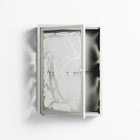 White Potted Plant - Wall Cabinet - Konrad Blaszczyk - Chalk - Overlay Glass