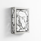 White Potted Plant - Wall Cabinet - Konrad Blaszczyk - Chalk - Overlay Glass