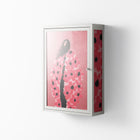 Covered in Flowers - Wall Cabinet - Raissa Oltmanns - Chalk - Overlay Glass