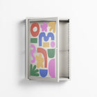 Fun Shapes - Wall Cabinet - Sandra Hutter - Chalk - Overlay Glass