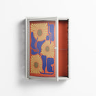 Sunflowers - Wall Cabinet - Sandra Hutter - Chalk - Overlay Glass