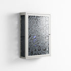 Thick Lines Good Times - Wall Cabinet - Craig Watkins - Chalk - Overlay Glass