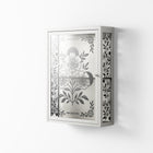 Barbed Bloom - Wall Cabinet - Daphna Sebbane - Chalk - Overlay Glass