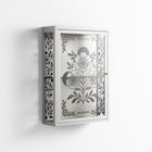Barbed Bloom - Wall Cabinet - Daphna Sebbane - Chalk - Overlay Glass