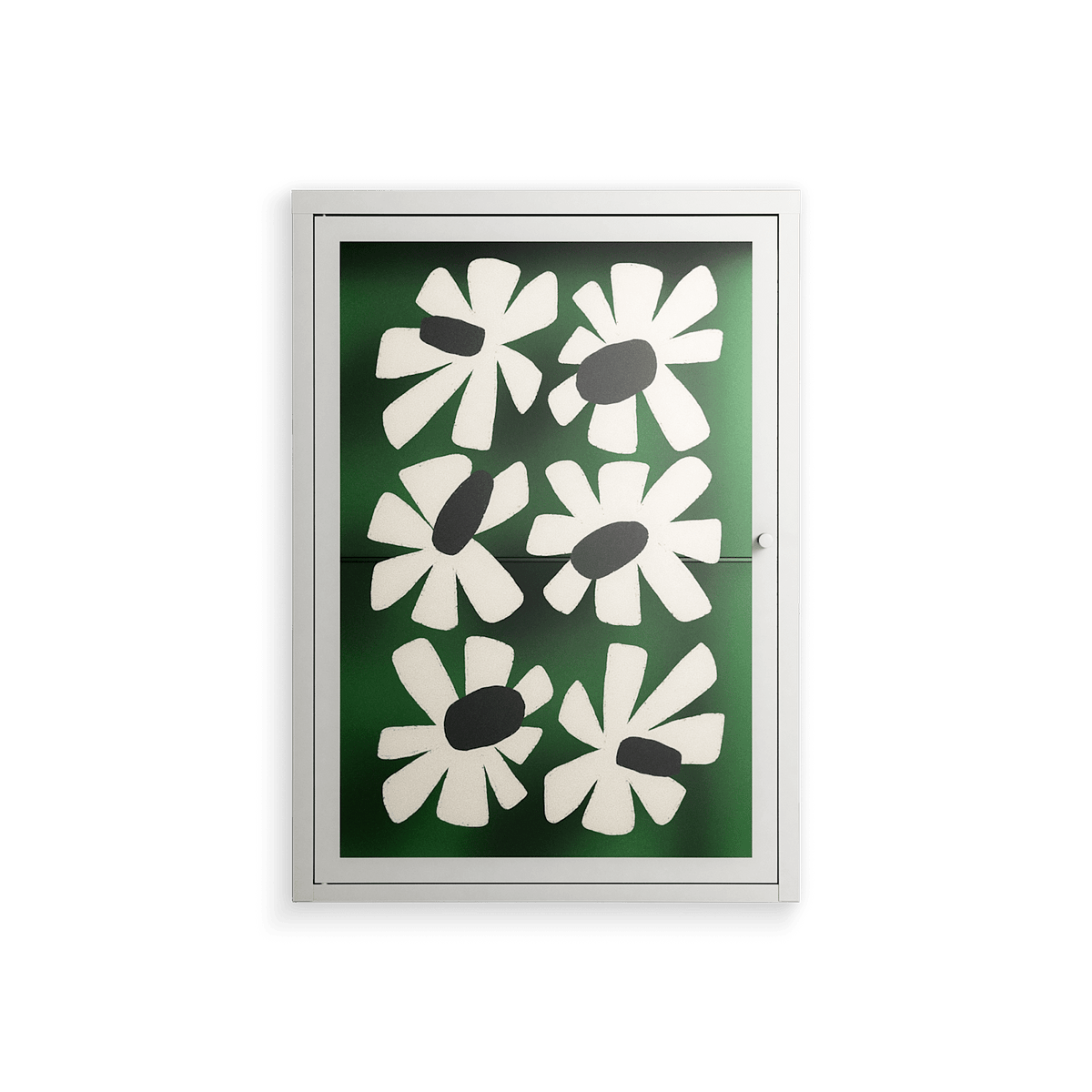 No Stress - Wall Cabinet - Magdalena Marchocka - Chalk - Overlay Glass