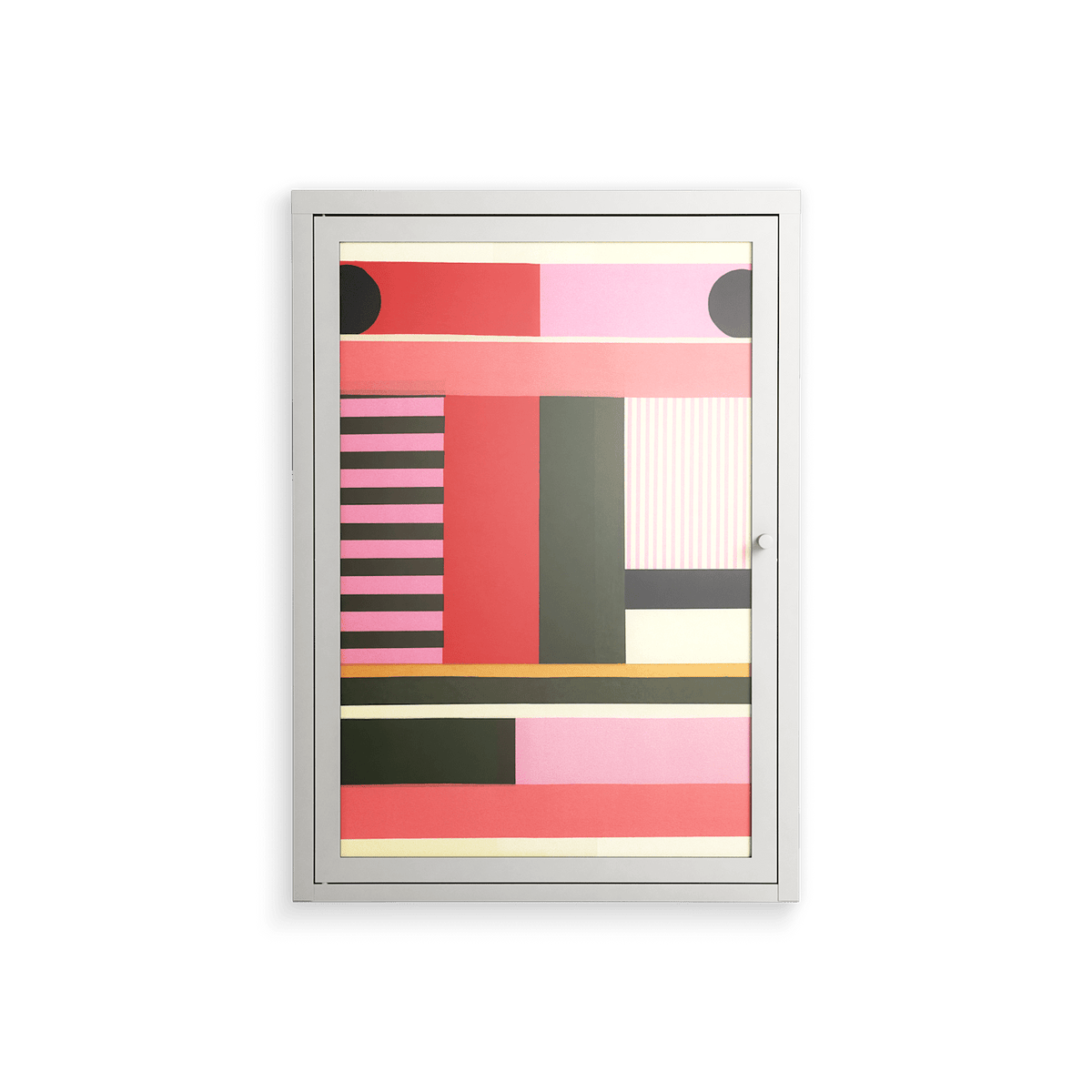 Harmonic - Wall Cabinet - Rikki Hewitt - Chalk - Overlay Glass