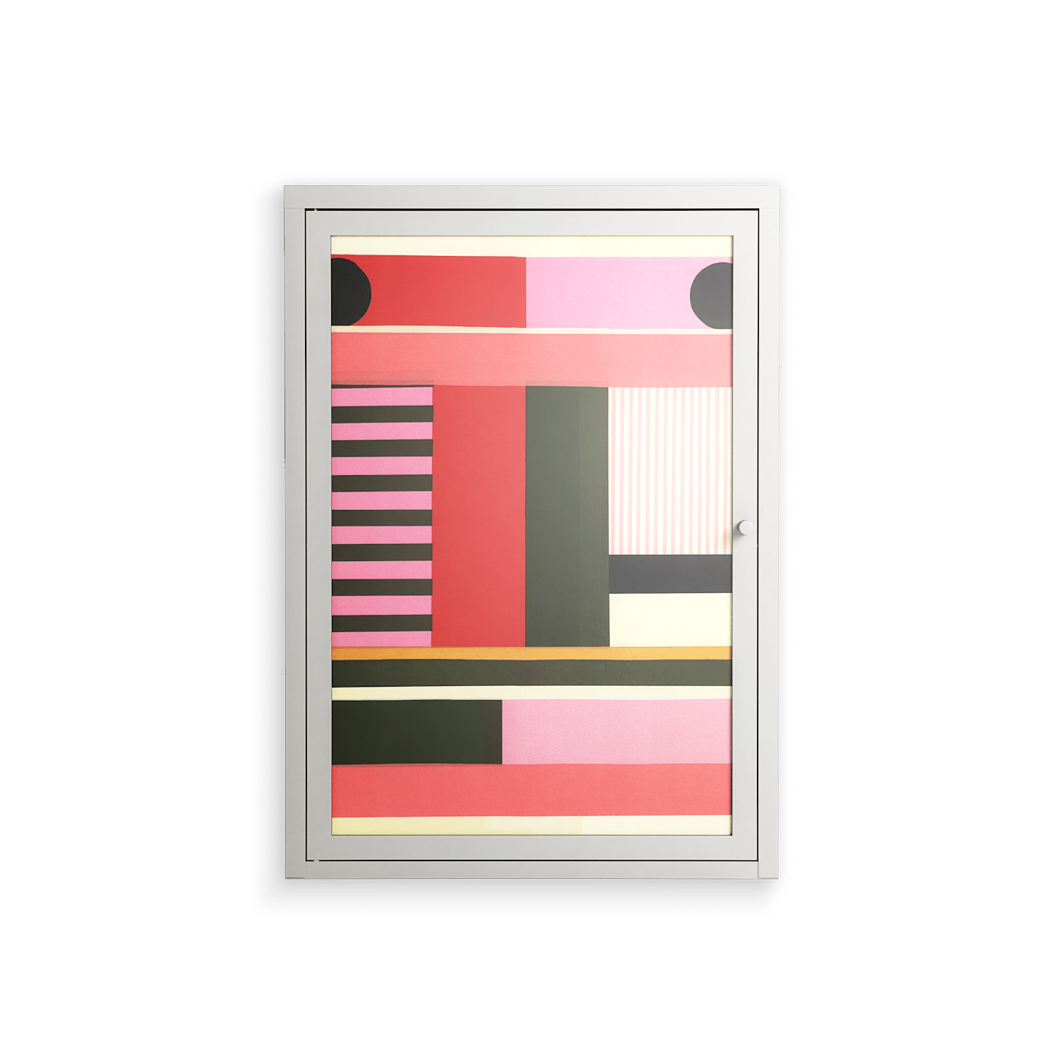 Harmonic - Wall Cabinet - Rikki Hewitt - Chalk - Overlay Glass