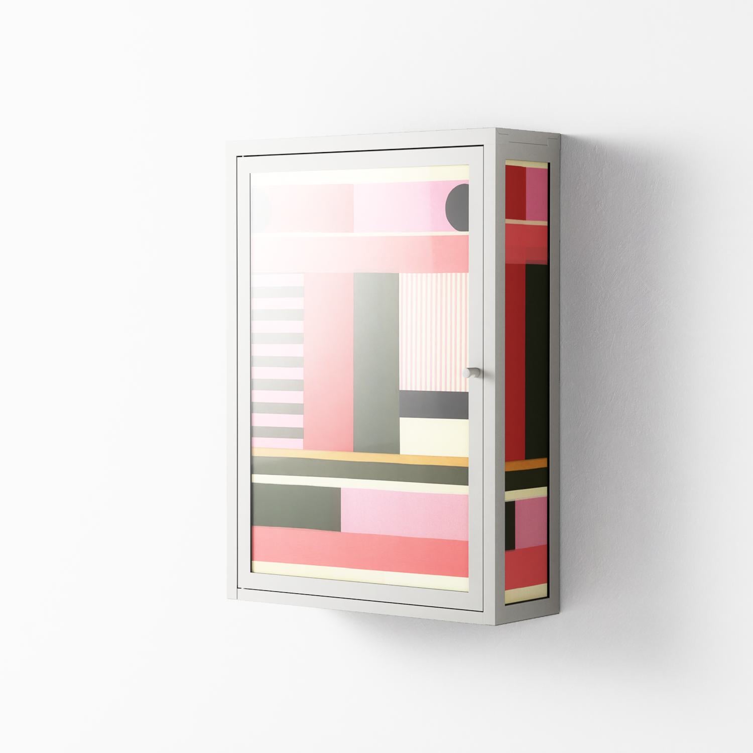 Harmonic - Wall Cabinet - Rikki Hewitt - Chalk - Overlay Glass