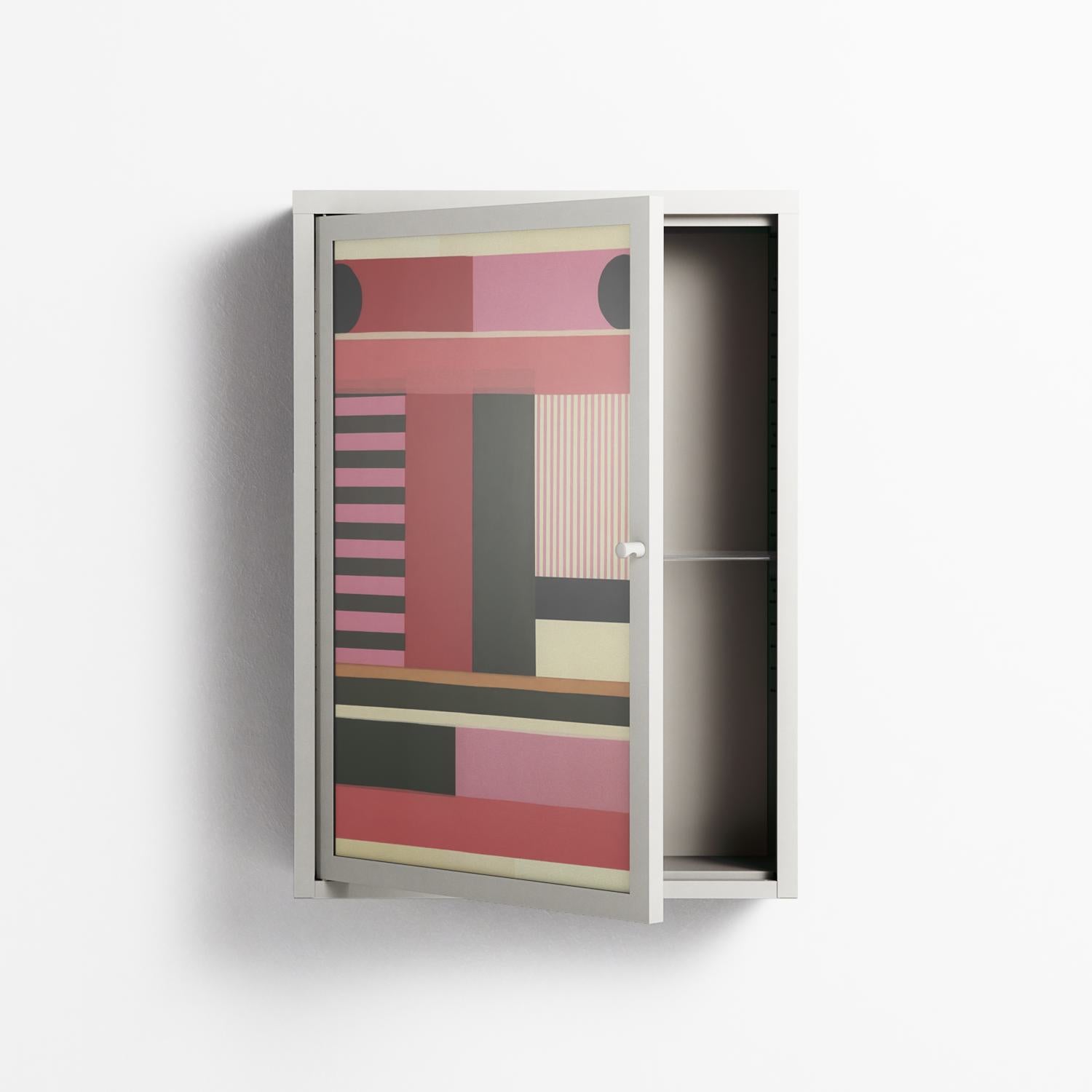 Harmonic - Wall Cabinet - Rikki Hewitt - Chalk - Overlay Glass