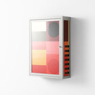 Turnstile - Wall Cabinet - Rikki Hewitt - Chalk - Overlay Glass