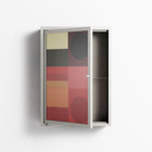 Turnstile - Wall Cabinet - Rikki Hewitt - Chalk - Overlay Glass