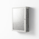 Rectangle In Rectangle - Wall Cabinet - Guido De Boer - Chalk - Overlay Glass