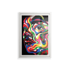 Orbiting Around Herself - Wall Cabinet - Mathilda Kienast - Chalk - Clear glass