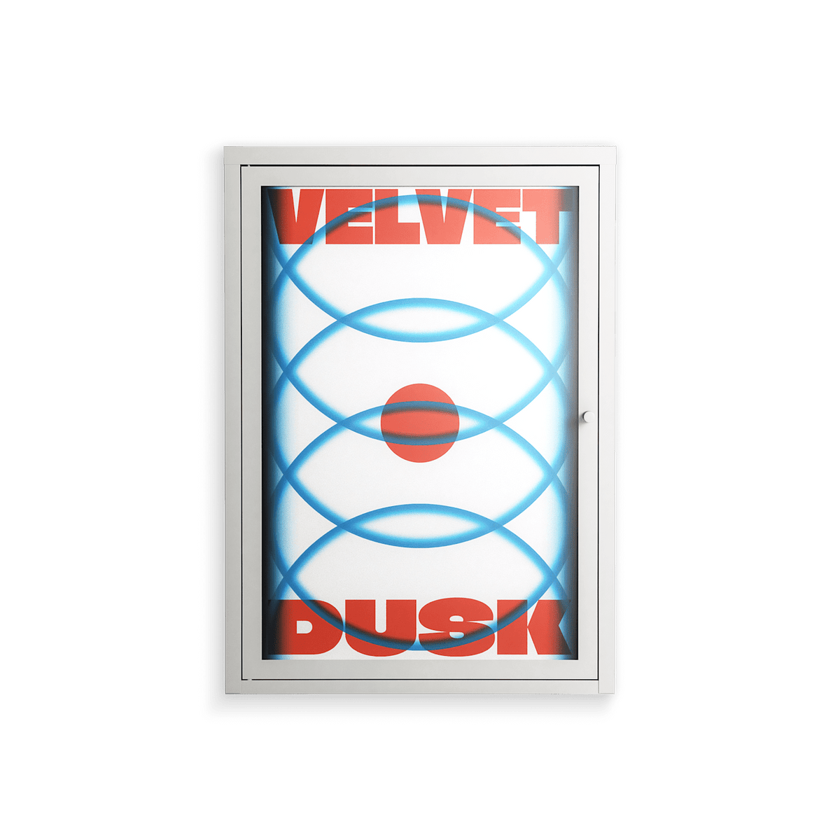Velvet Dusk - Wall Cabinet - Oluwaseyi Samuel Adebayo - Chalk - Overlay Glass