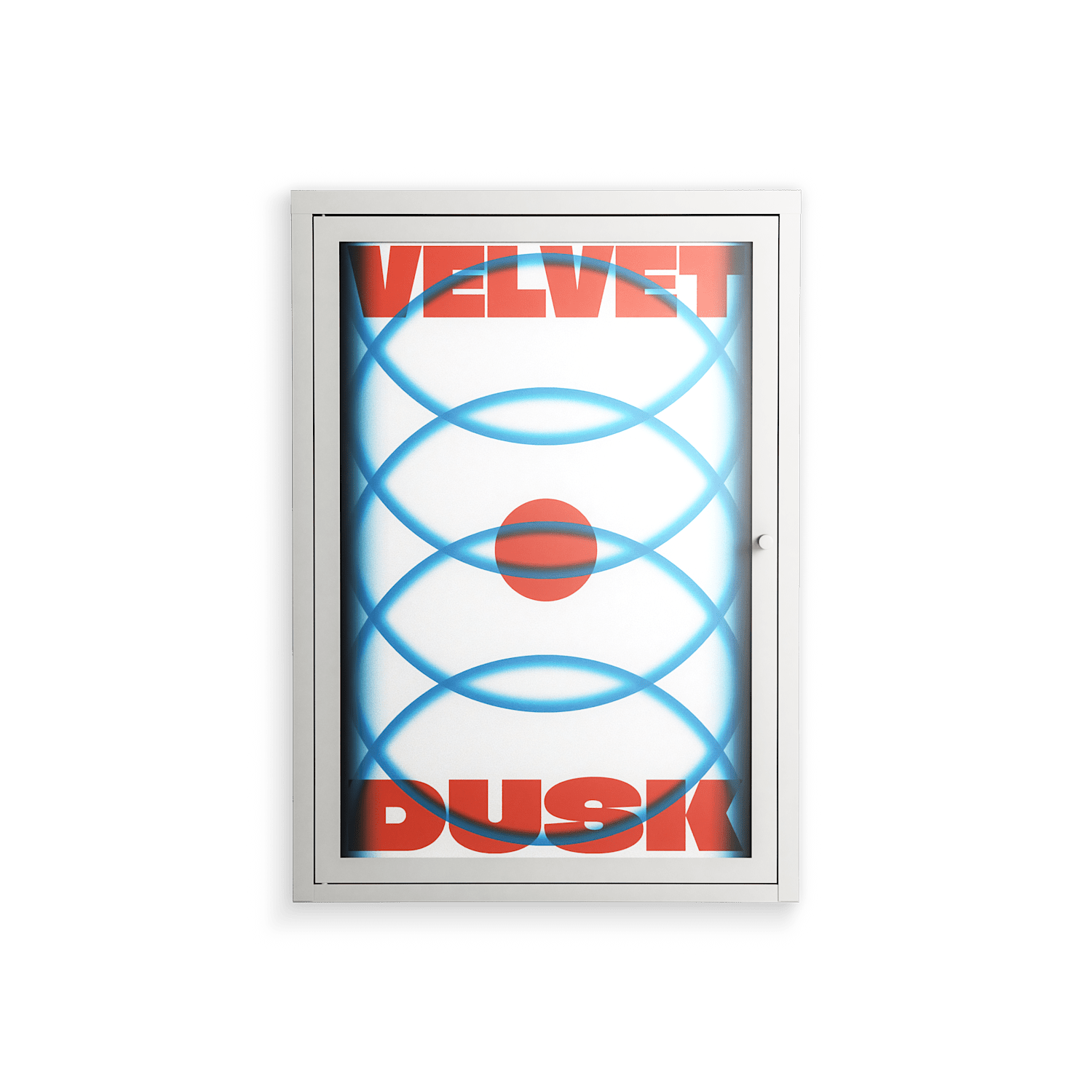 Velvet Dusk - Wall Cabinet - Oluwaseyi Samuel Adebayo - Chalk - Overlay Glass