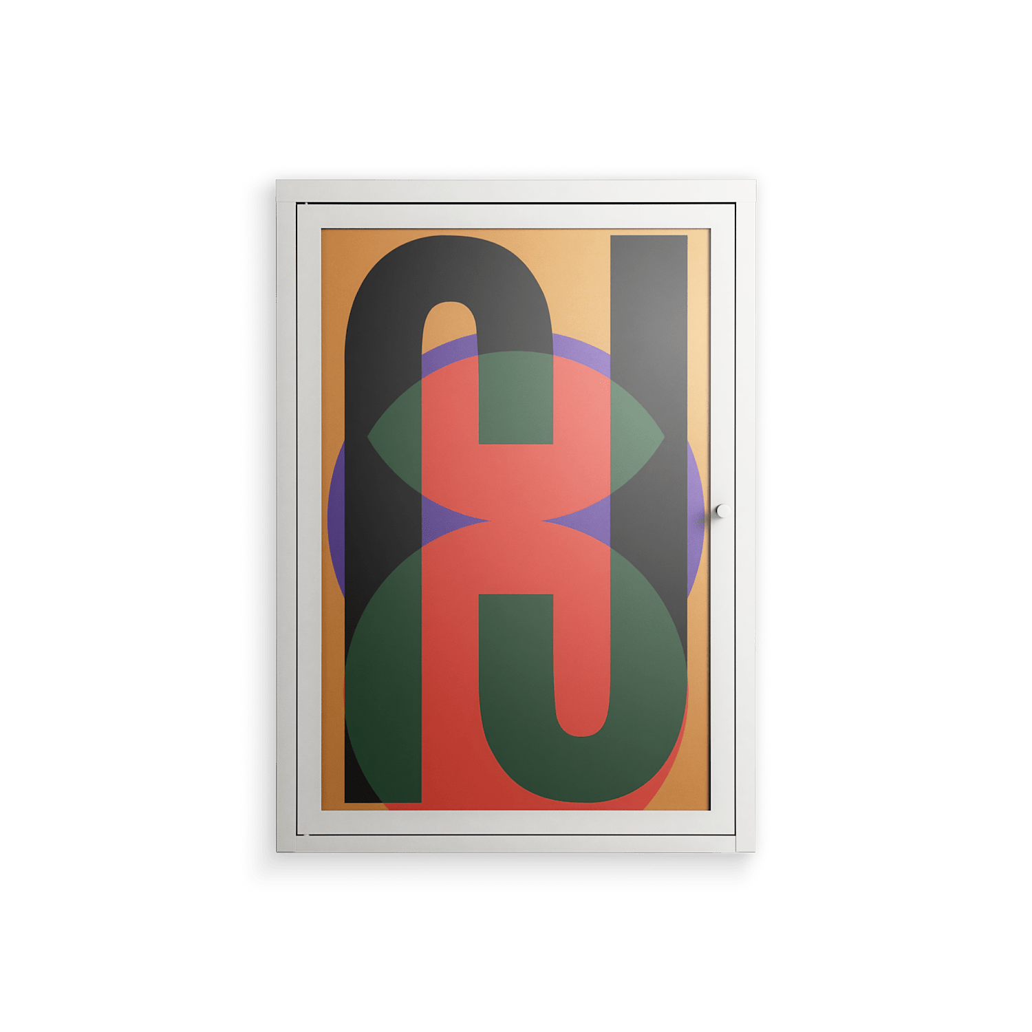 JJ - Wall Cabinet - Oluwaseyi Samuel Adebayo - Chalk - Overlay Glass