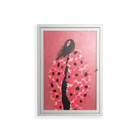 Covered in Flowers - Wall Cabinet - Raissa Oltmanns - Chalk - Overlay Glass