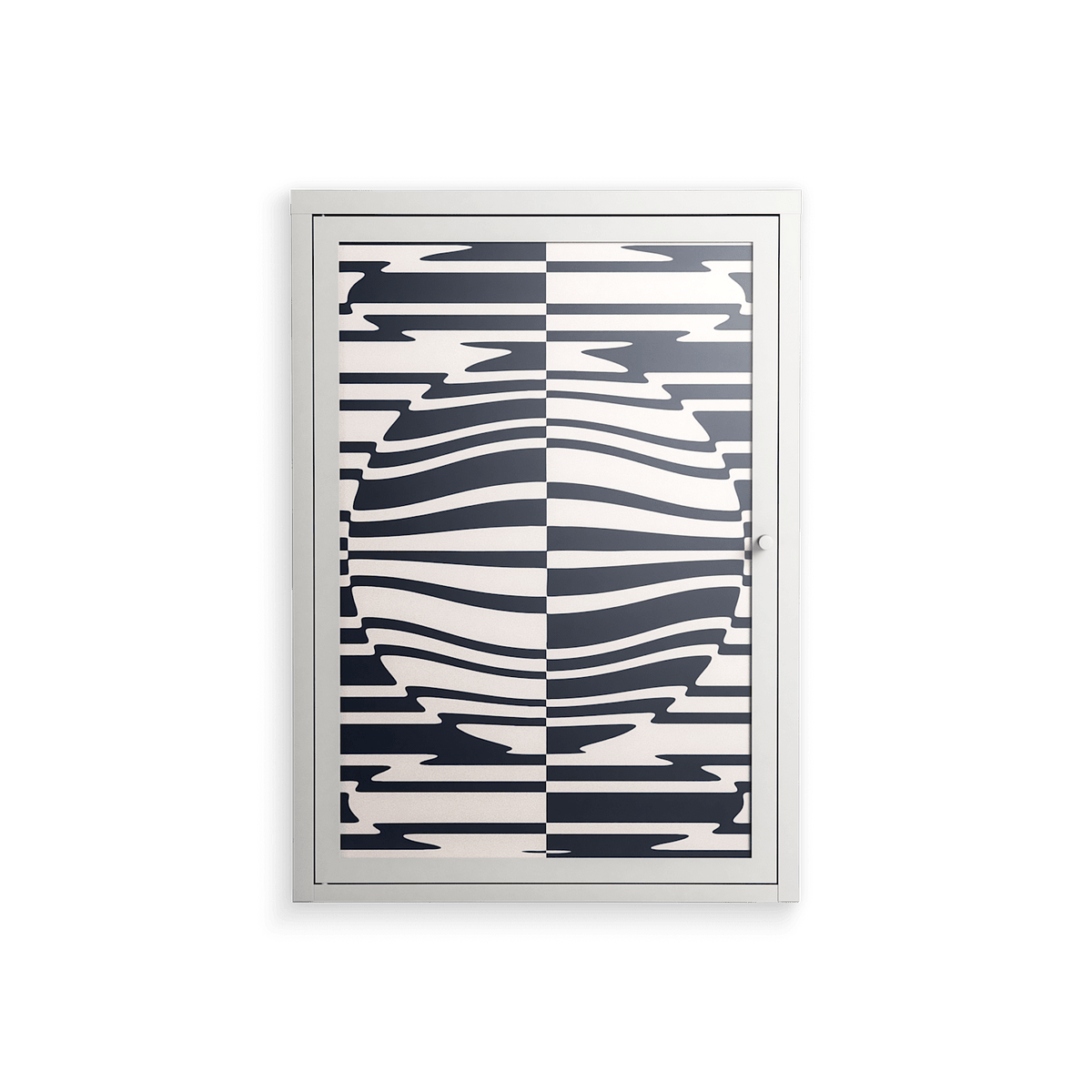 Wave Lens - Wall Cabinet - Oluwaseyi Samuel Adebayo - Chalk - Overlay Glass