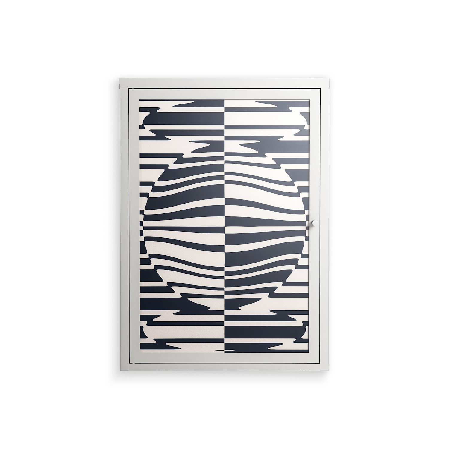 Wave Lens - Wall Cabinet - Oluwaseyi Samuel Adebayo - Chalk - Overlay Glass