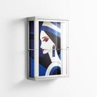 Beyond The Veil Of Consciousness - Wall Cabinet - Mathilda Kienast - Chalk - Clear glass