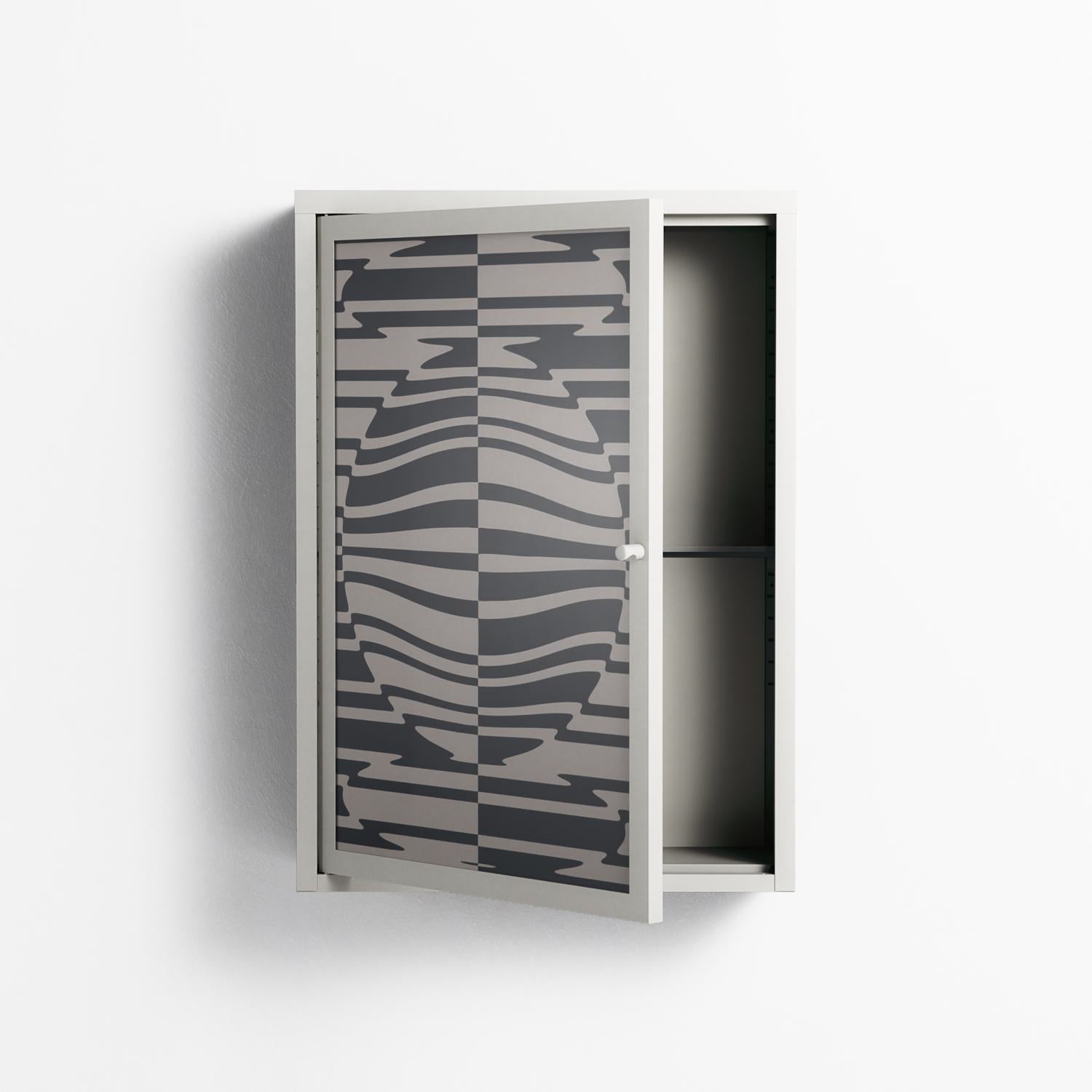 Wave Lens - Wall Cabinet - Oluwaseyi Samuel Adebayo - Chalk - Overlay Glass