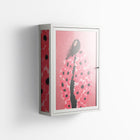 Covered in Flowers - Wall Cabinet - Raissa Oltmanns - Chalk - Overlay Glass