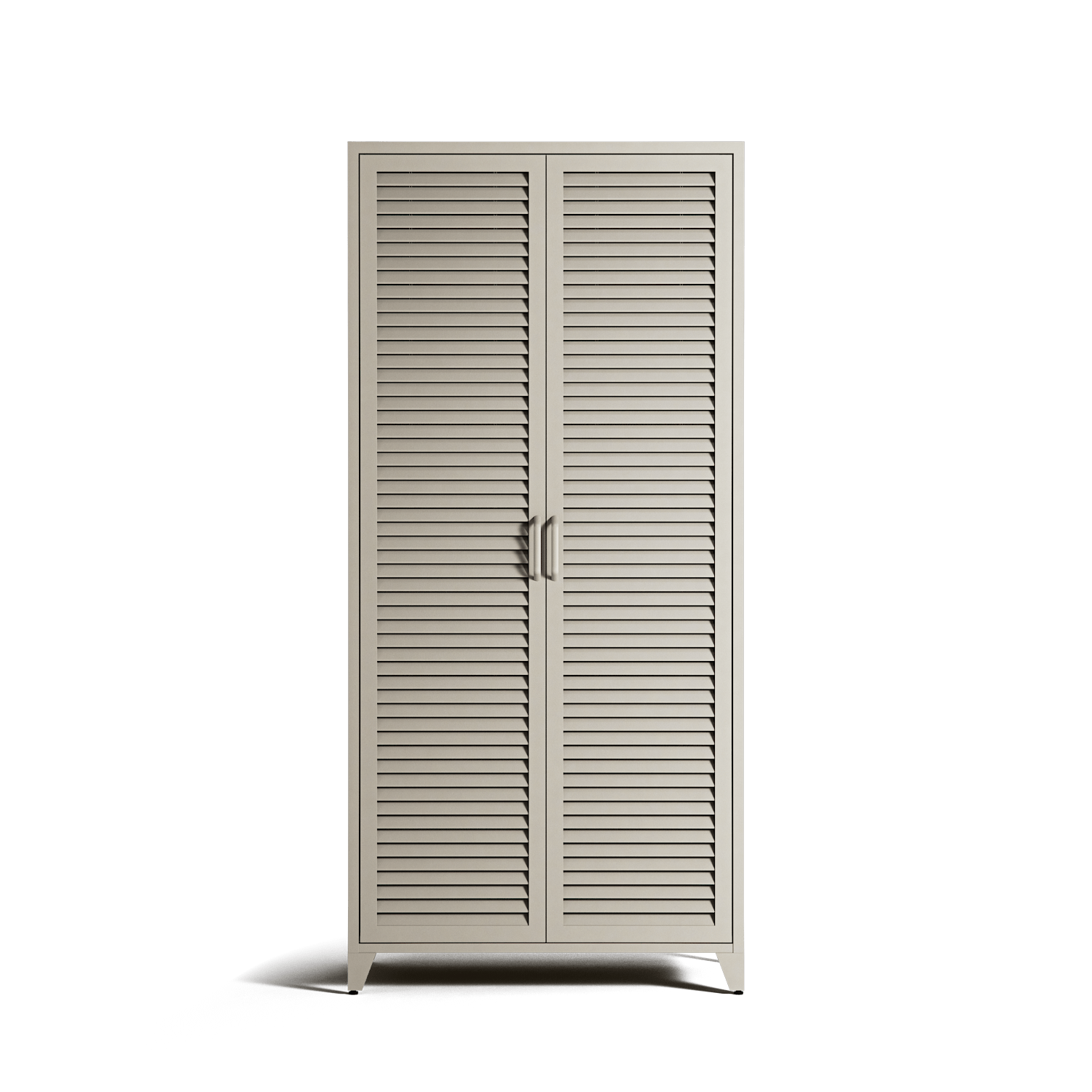 Mandarin - Two Door Tall Wardrobe - Pebble