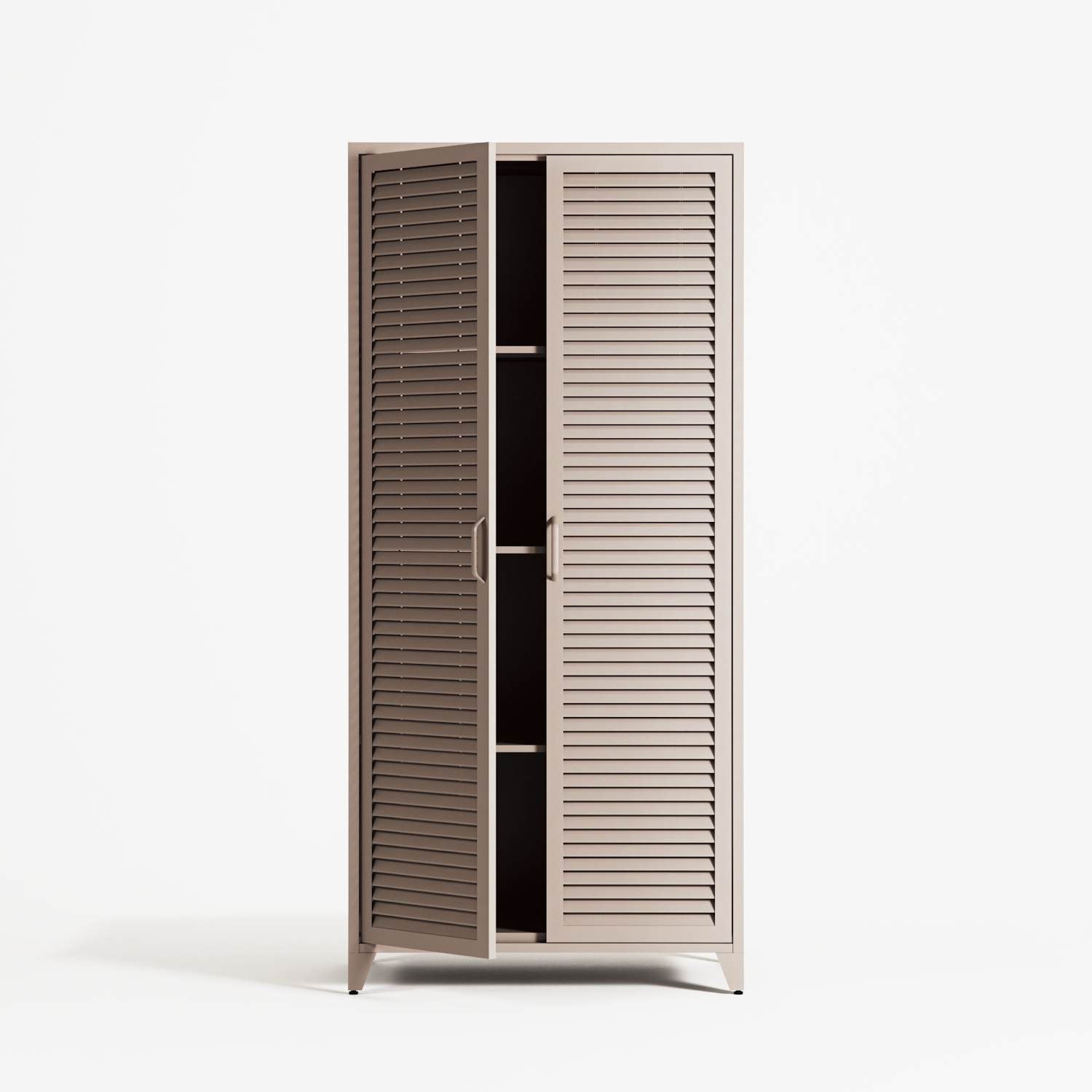 Mandarin - Two Door Tall Wardrobe - Mushroom