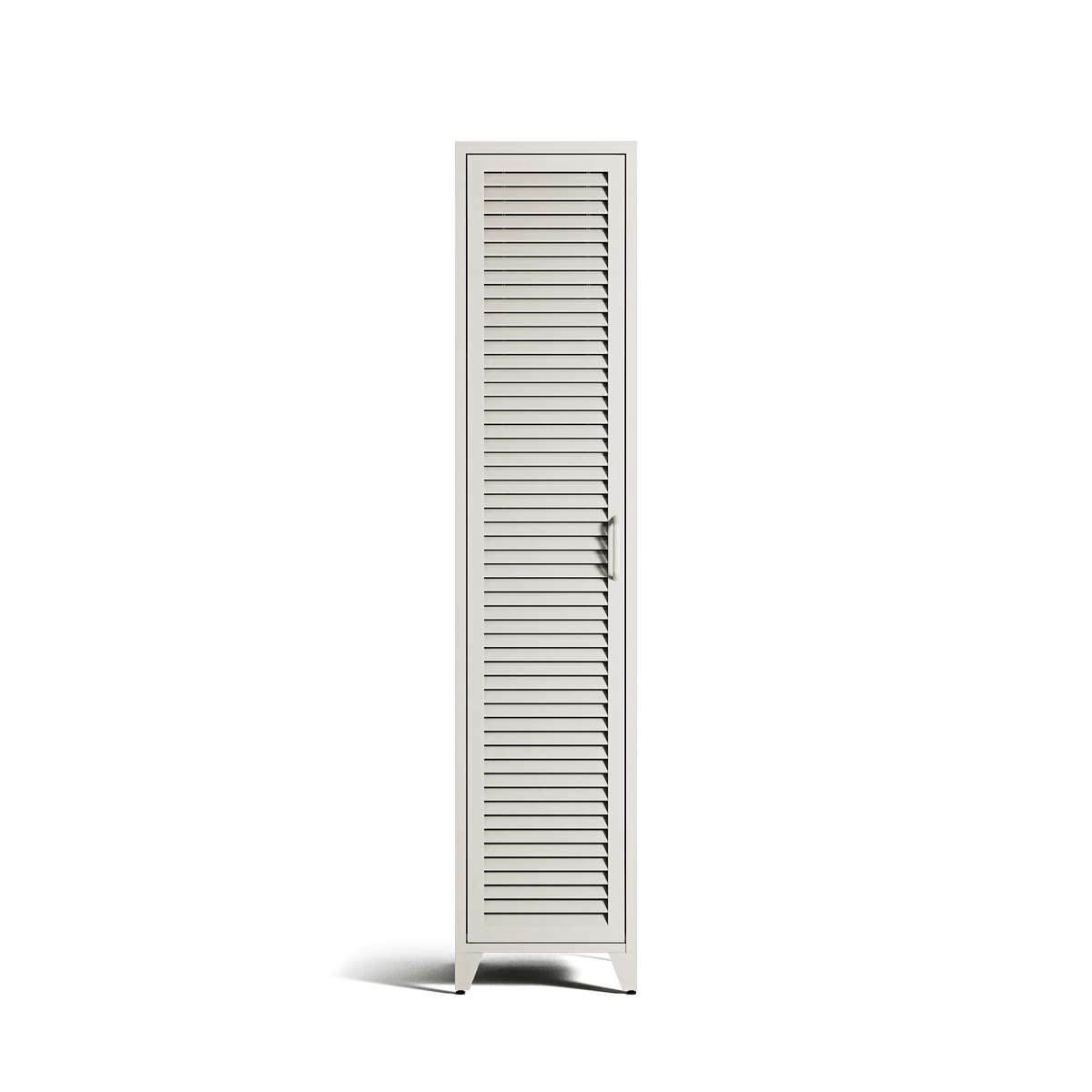 Mandarin - One Door Wardrobe - Right - Chalk