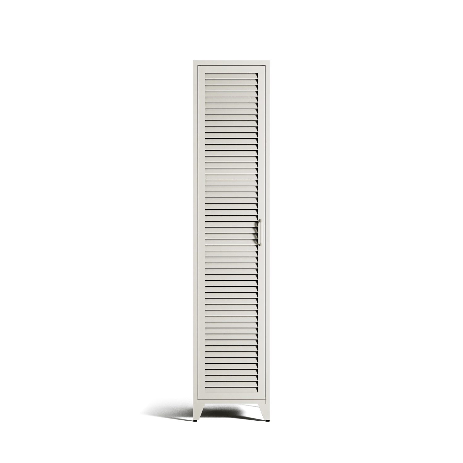 Mandarin - One Door Wardrobe - Right - Chalk