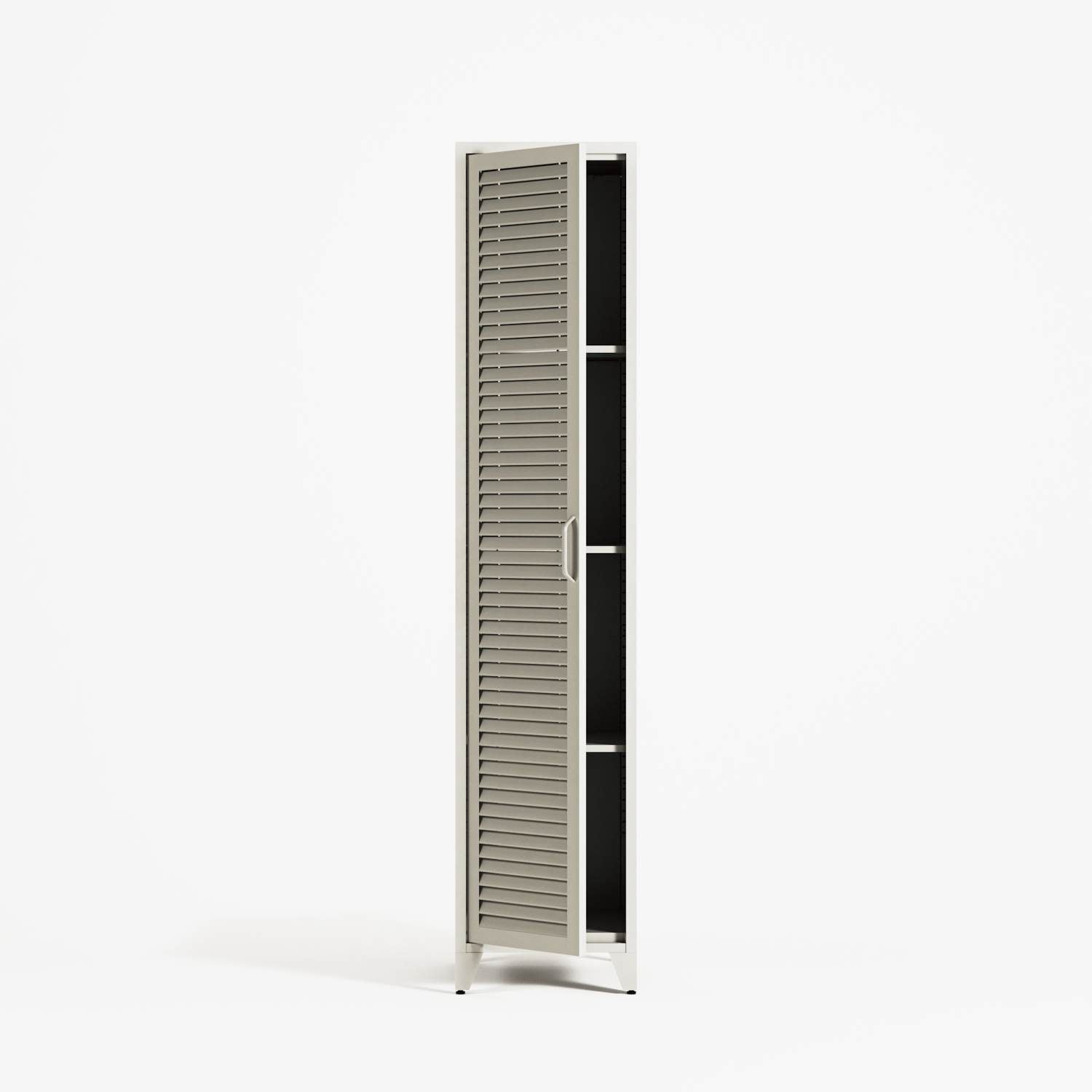 Mandarin - One Door Wardrobe - Right - Chalk